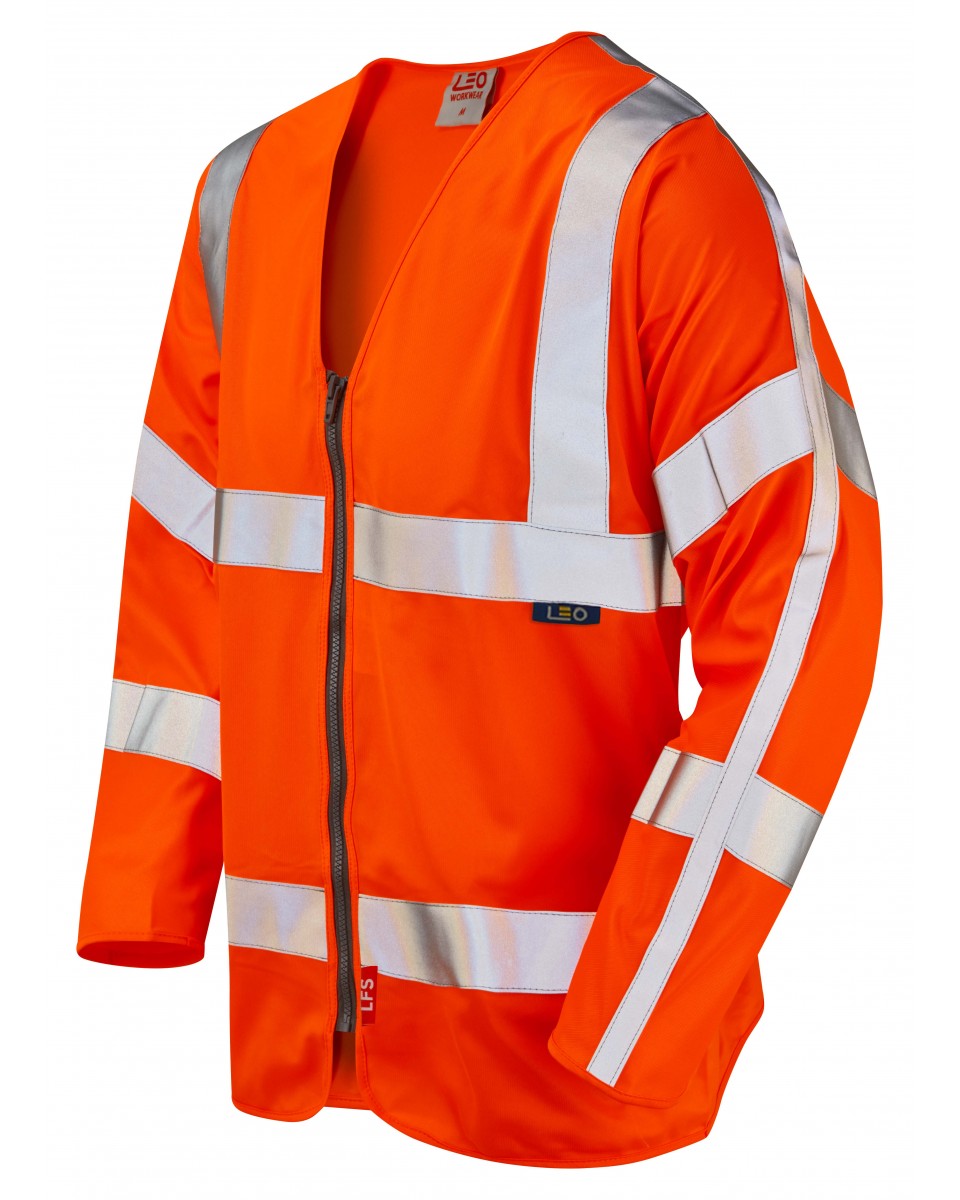 ISO 20471 Class 3 LFS Sleeved Waistcoat Orange EN 14116 LFS